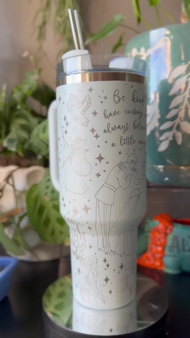 Cinderella Themed Laser Engraved 40 Oz. Stanley Tumbler - Etsy