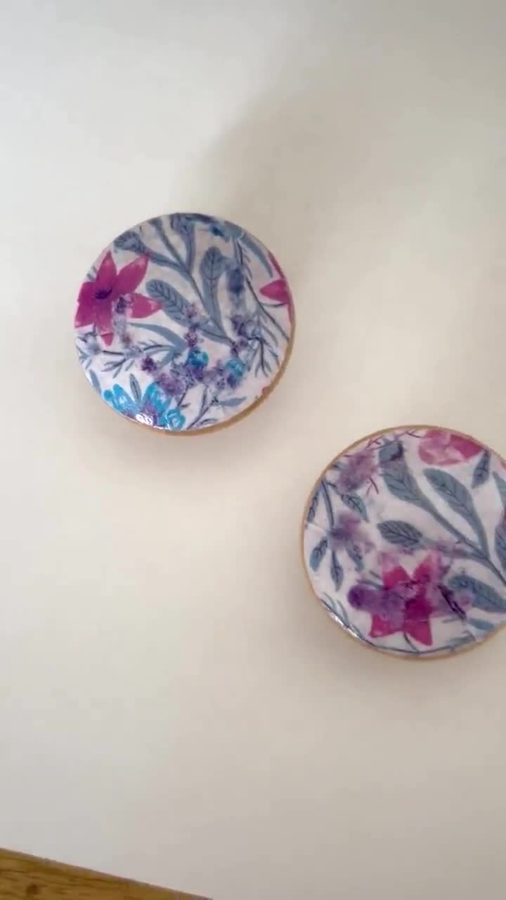 Möbel Knäufe, Schubladenknäufe, Möbelknäufe, Möbelknäufe, Möbelknäufe, Knäufe mit bunten Blumen, Möbelknäufe, Holzknöpfe, video poster