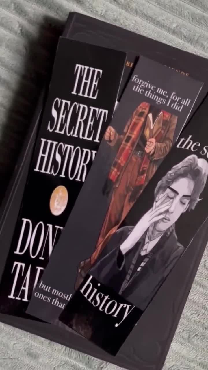 3 the Secret History Bookmarks, Dark Academia Books, Secret History, Henry  Winters, Bookmarks, Bookmark Sets, Gifts for Readers, Books -  Finland