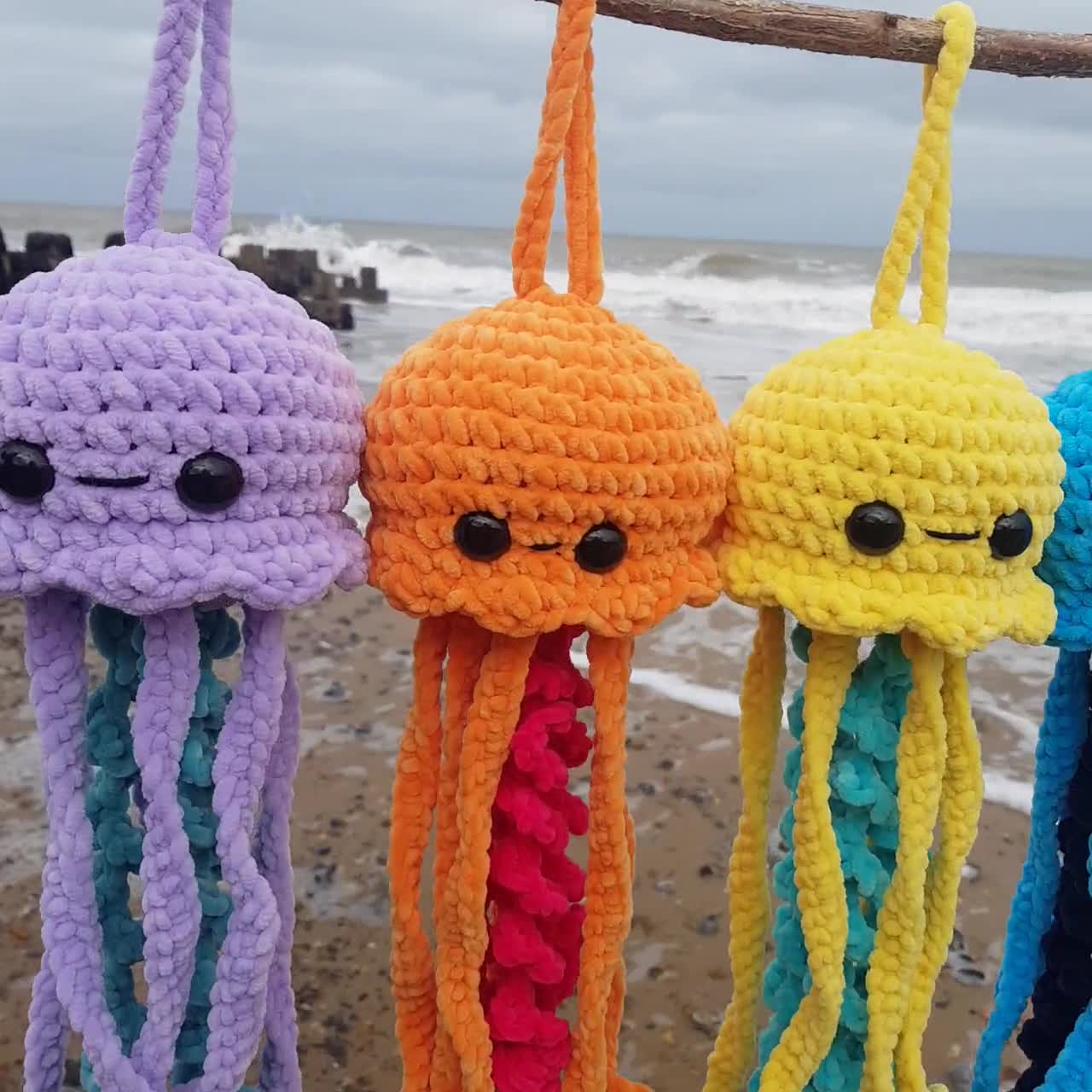 Jellyfish, Crochet Stuffed Animal - The McGarvey Workshop
