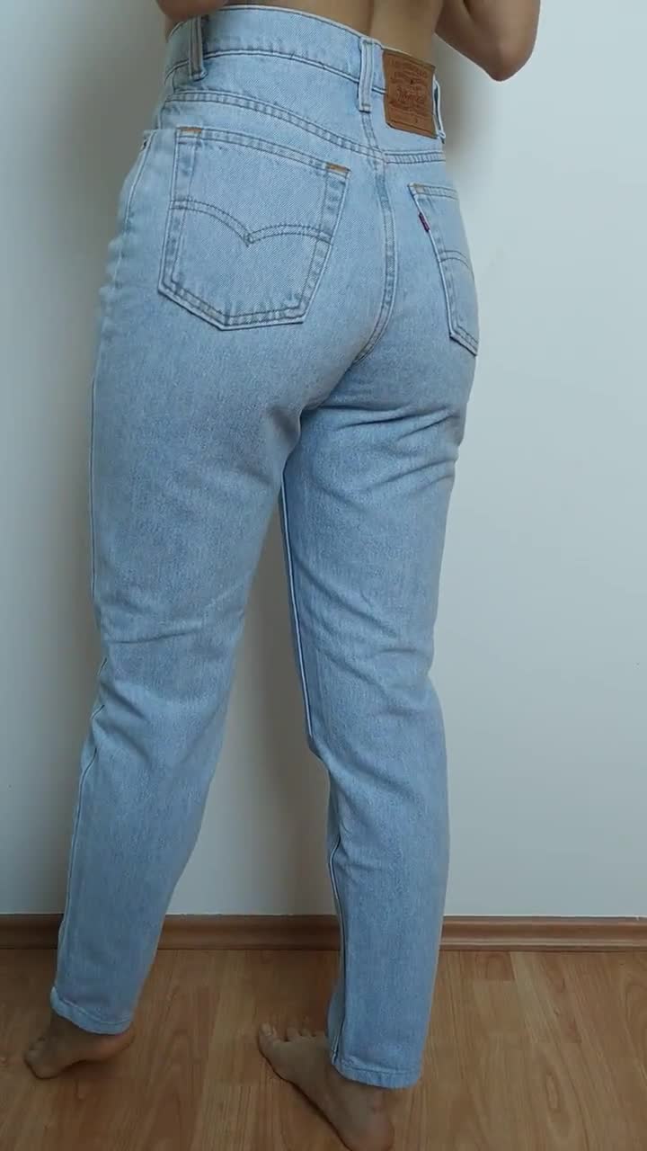 Vintage Levi's 512 Jeans / Light wash Made in Usa 90s / Tapered Leg / High  Rise