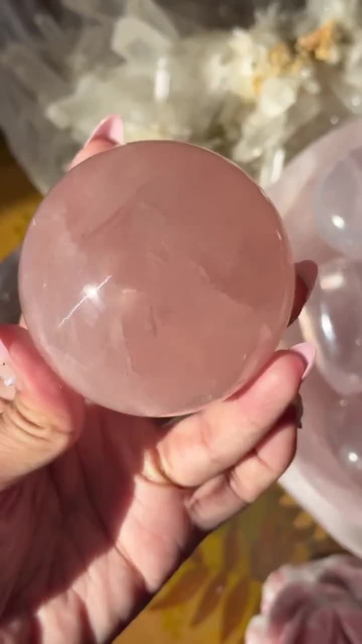 ラージスターローズクォーツスフィア、スターフラッシュローズクォーツ