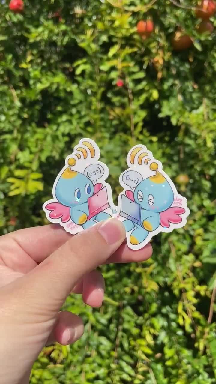 Pictochat Chao | Sonic Adventure | Holographic Vinyl Stickers video poster