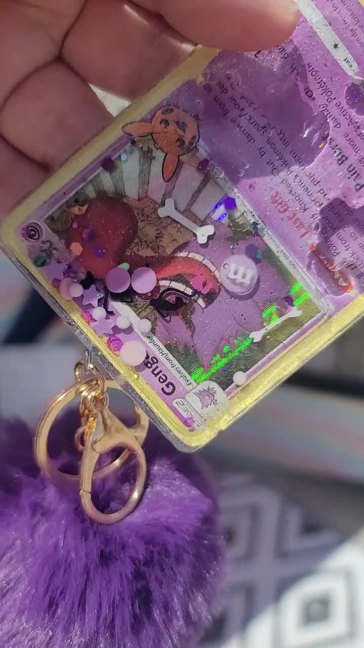 ポケモンカードのカスタムオーダー：レジン製シェイカーキーホルダー