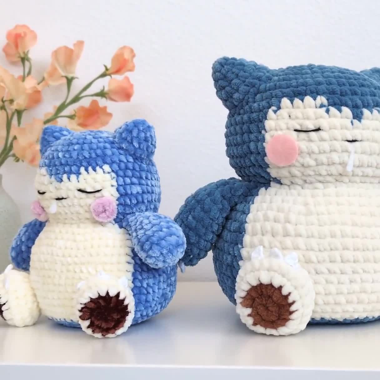 眠そうなモンスター | 編みぐるみかぎ針編みパターン | デジタル