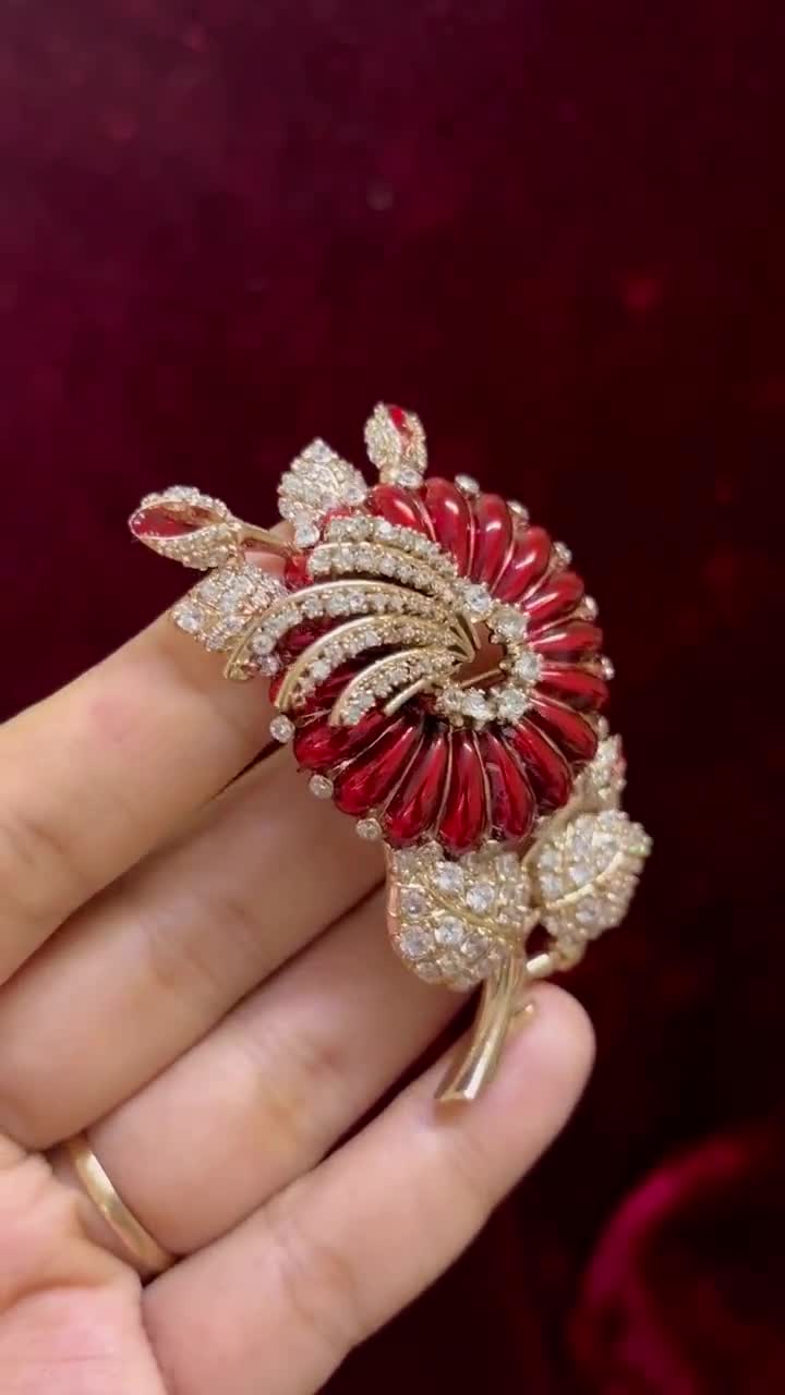 ジャッキー・ケネディのレプリカブローチ、925スターリングシルバー