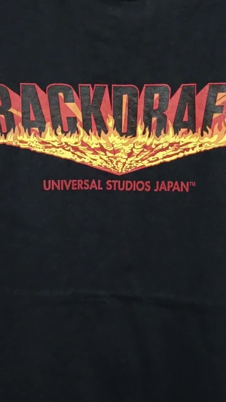 Vintage Backdraft Universal Studios Japan Movie Promo T.shirt 90s
