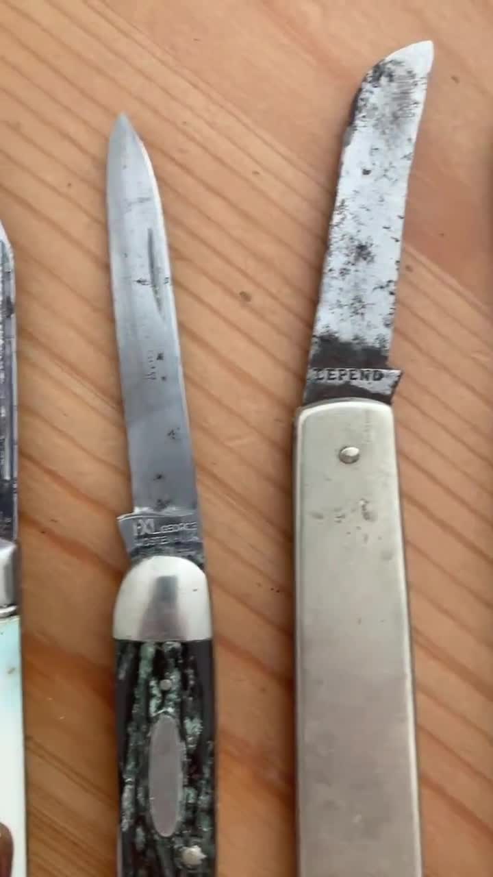 15 X Vintage Pocket Knifes Joblot Sheffield, Richartz, IXL George