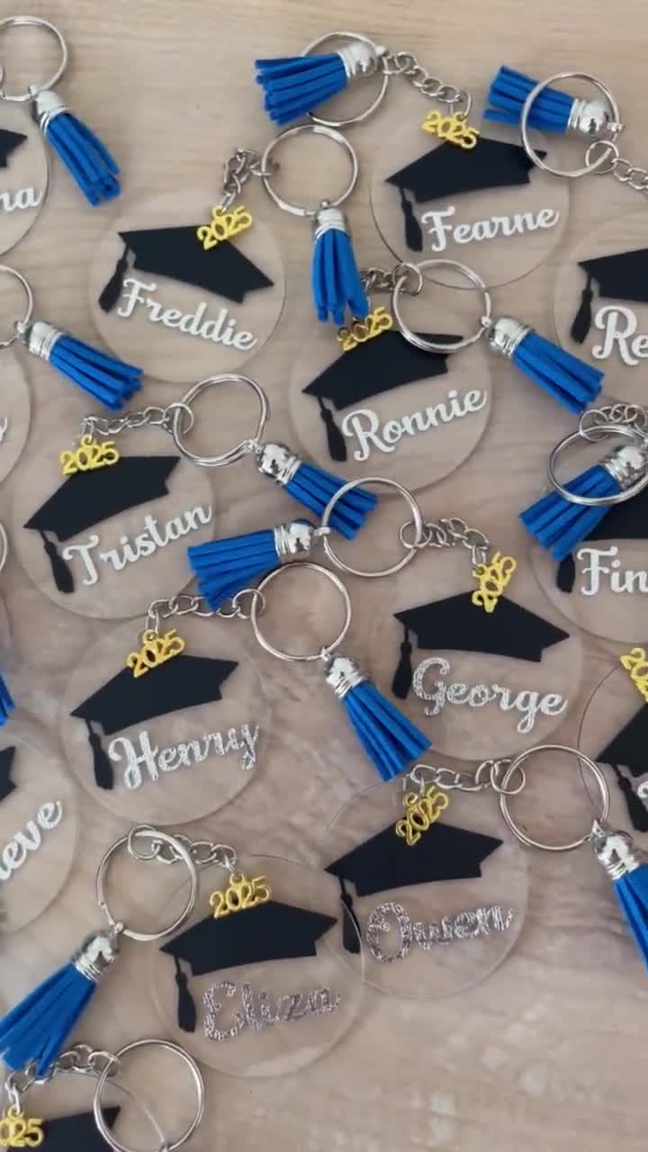 PENTA ANGEL 88-Piece Graduation Keychain Making Kit - 2024 Charms, Diploma, Cap, Fountain Pen, Jump Rings & Keyrings - View #3