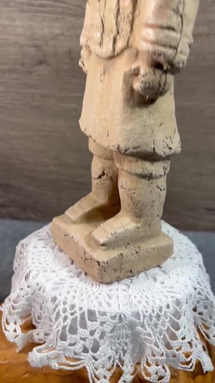 ヴィンテージ中国兵馬俑戦士レプリカ彫刻 | 中国兵士レプリカ像 | 伝統