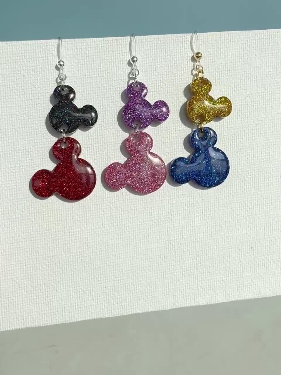 Individuelle Micky Maus Ohrringe: Holographisch Glitzer Ohrringe video poster