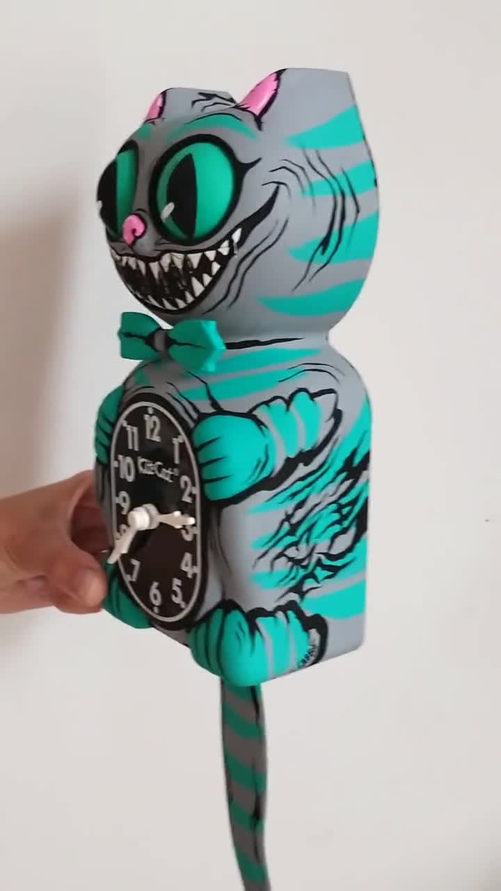 Tim Burton's Cheshire Cat Kit-cat Klock© Custom Clock - Original