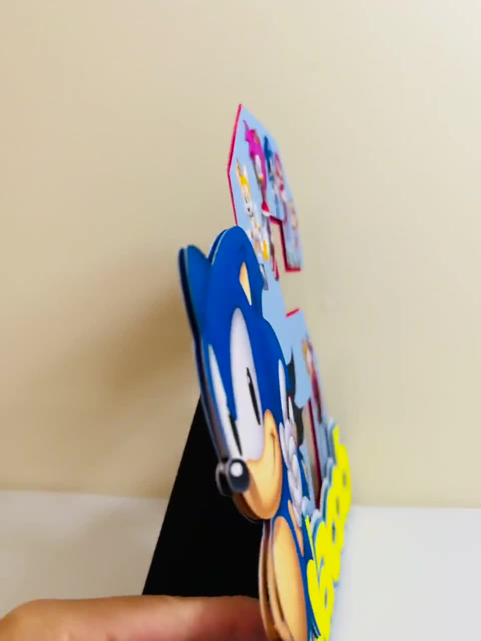 Customized 3D Printed Sonic Cake Topper - Perfect for Celebrating  Sonic-Inspired Birthdays and Parties!