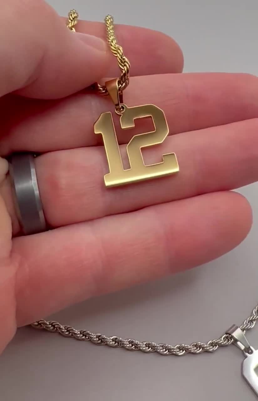 Basketball Player Jersey Number Necklace Jewelry for Boys