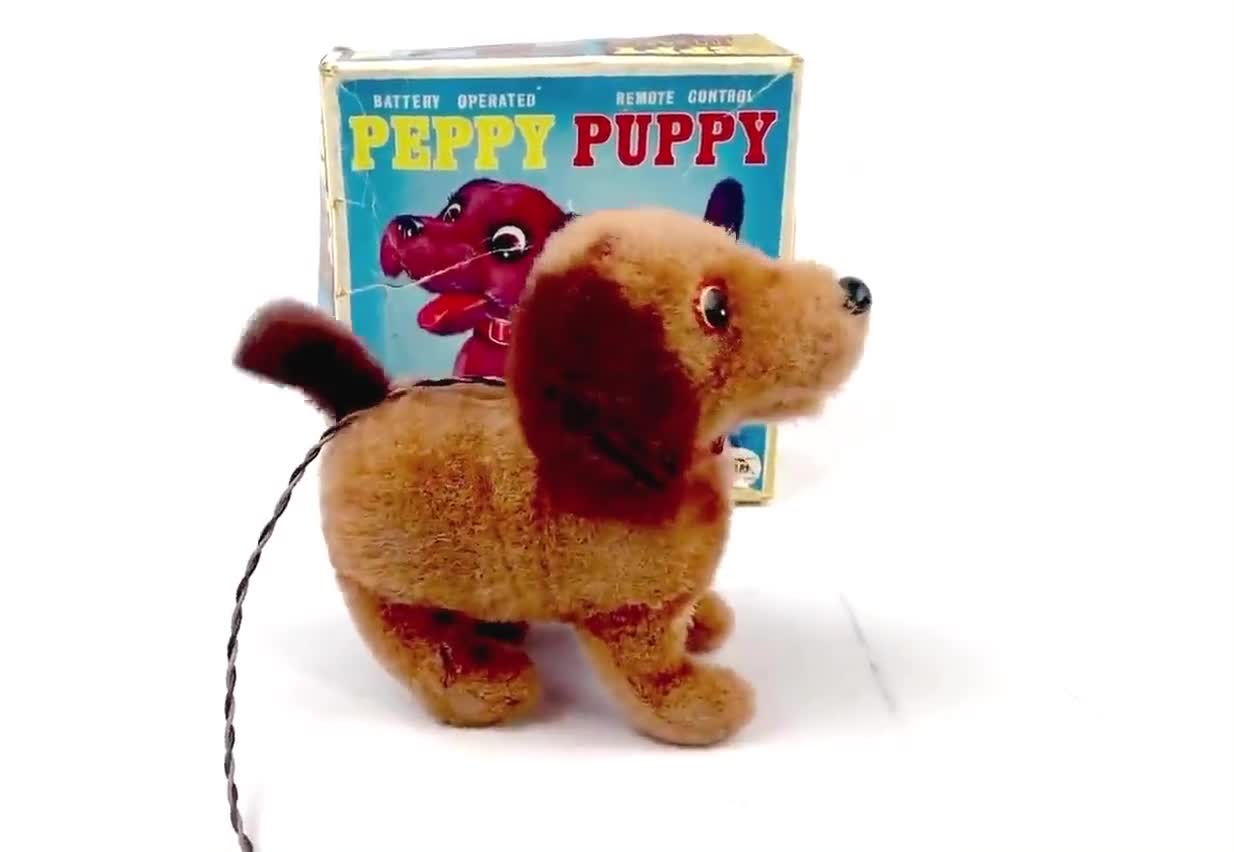 Vintage Peppy Puppy Battery Operated Remote Control | Works Perfectly! |  1950s