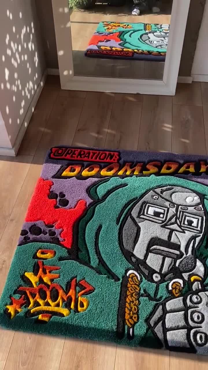 MF Doom タフテッドカスタムラグ カーペット ハンドメイド タフ
