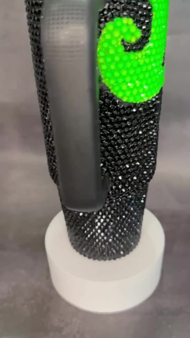 Witch green and black blinged protour Stanley tumbler video poster