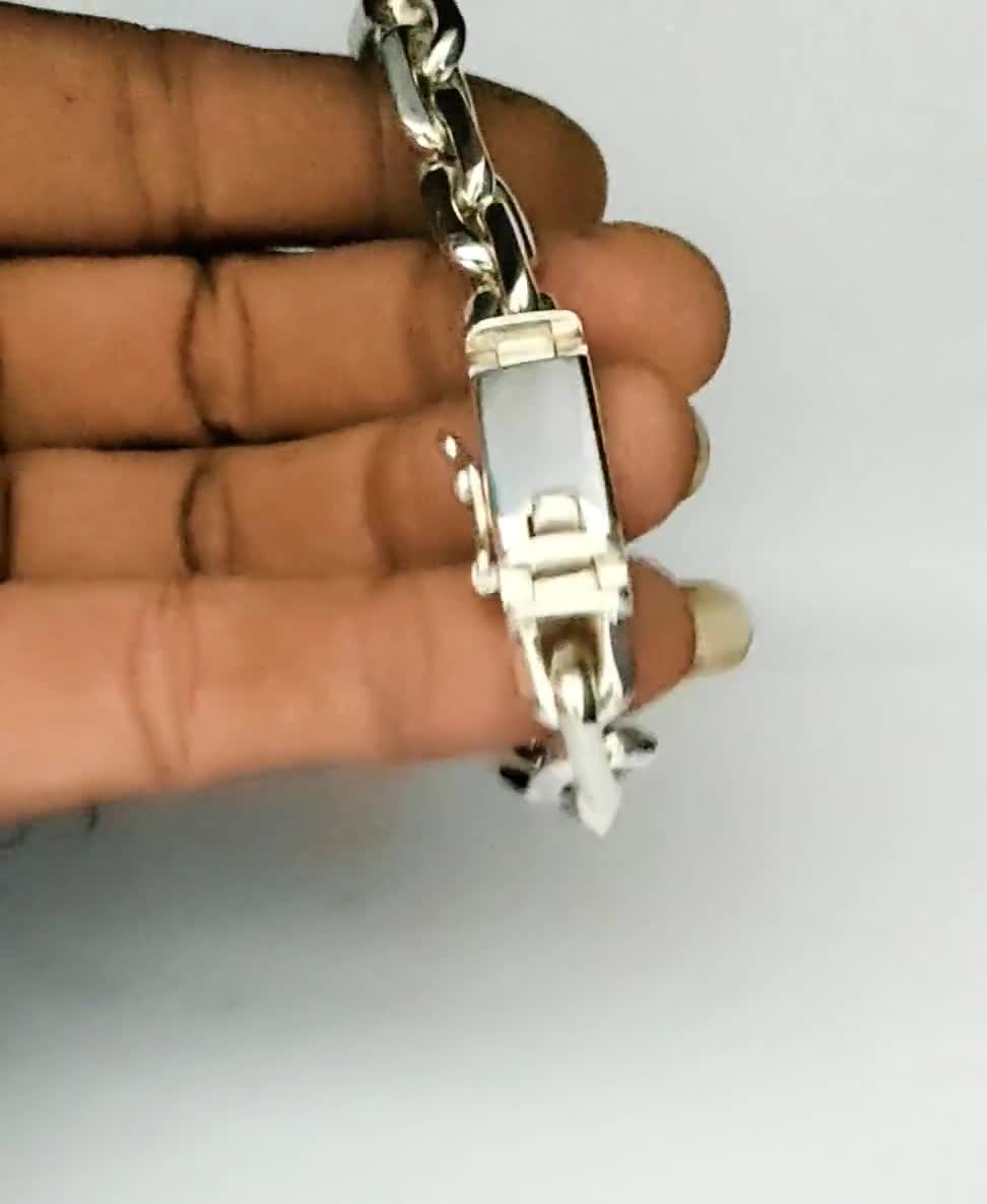 Handmade 999 Silver Anchor Bracelet - Heavy Chain for Men - Etsy