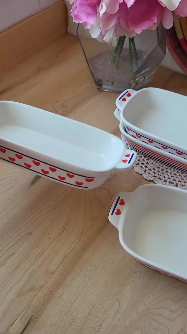 Vintage Set of 4 Northland Ceramic Japan Dishes Whith Vintage