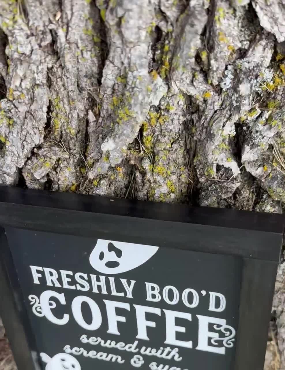 Café frais, enseigne de café, enseigne de café fantôme