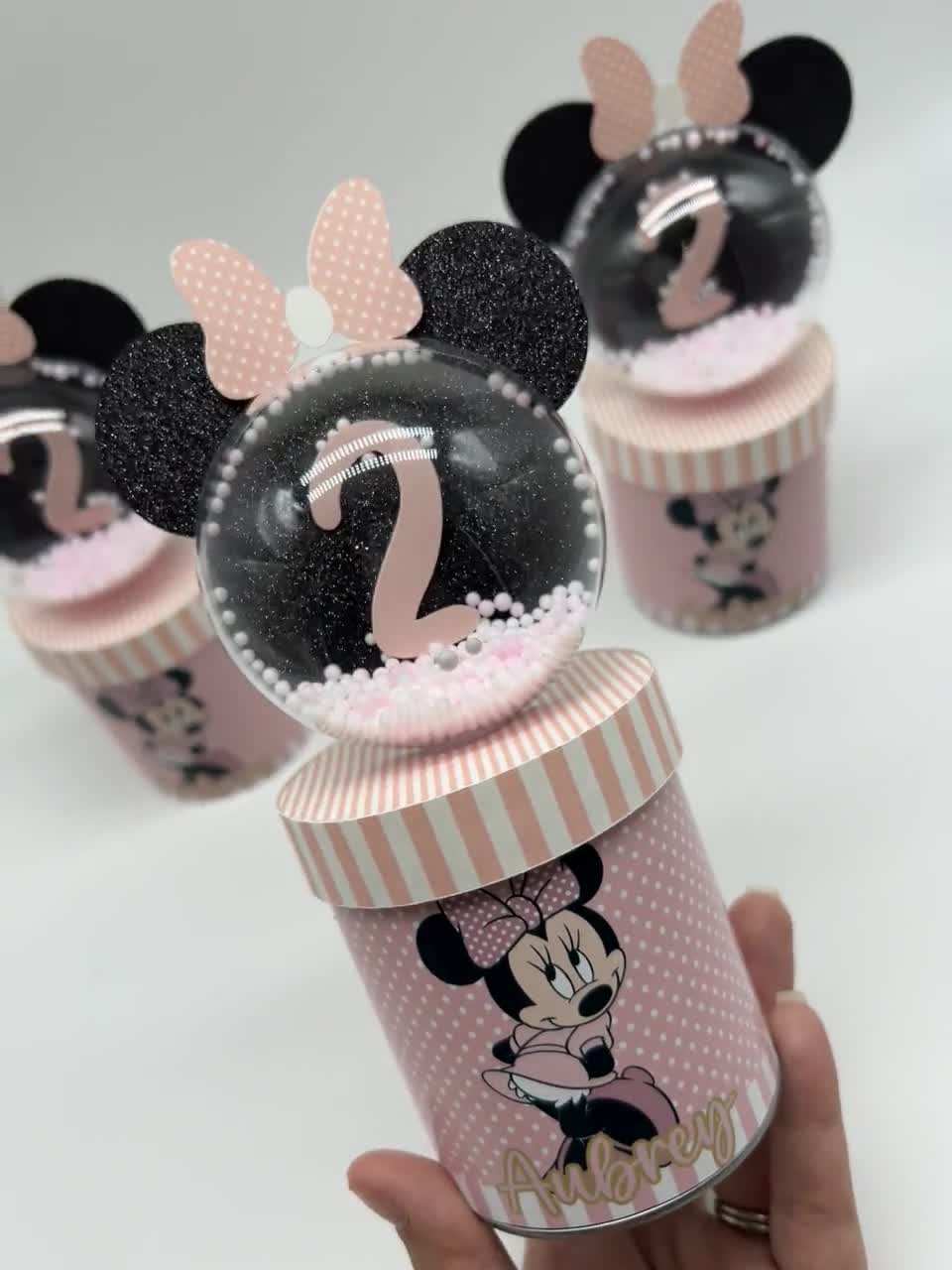 Custom Minnie Mouse Light Pink Pringles / Pringles Favor Box / Party Favors  Minnie Mouse / Minnie Mouse Birthday / Minnie Mouse Party -  Italia