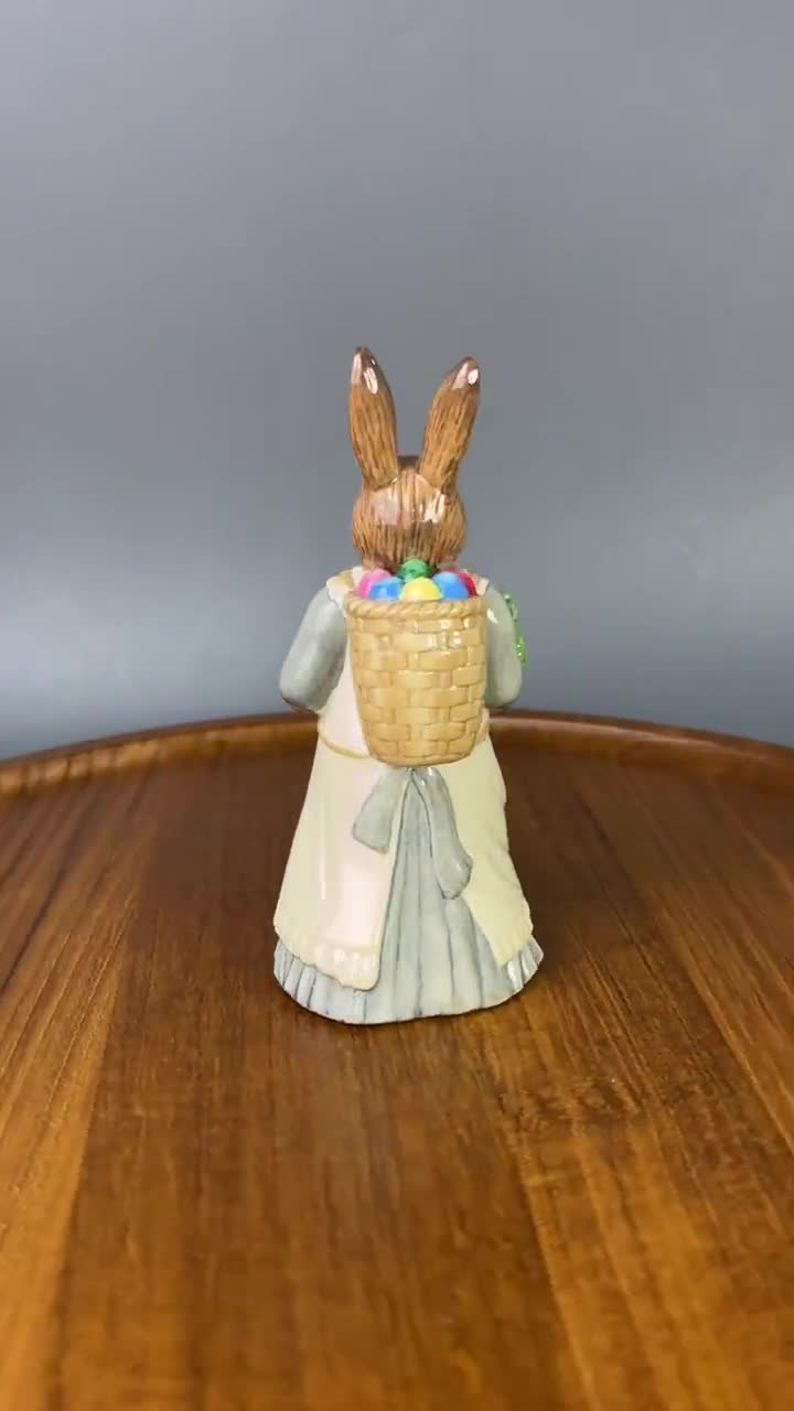 Easter Figurine Bunny Hare With Painted Eggs | Hutschenreuther