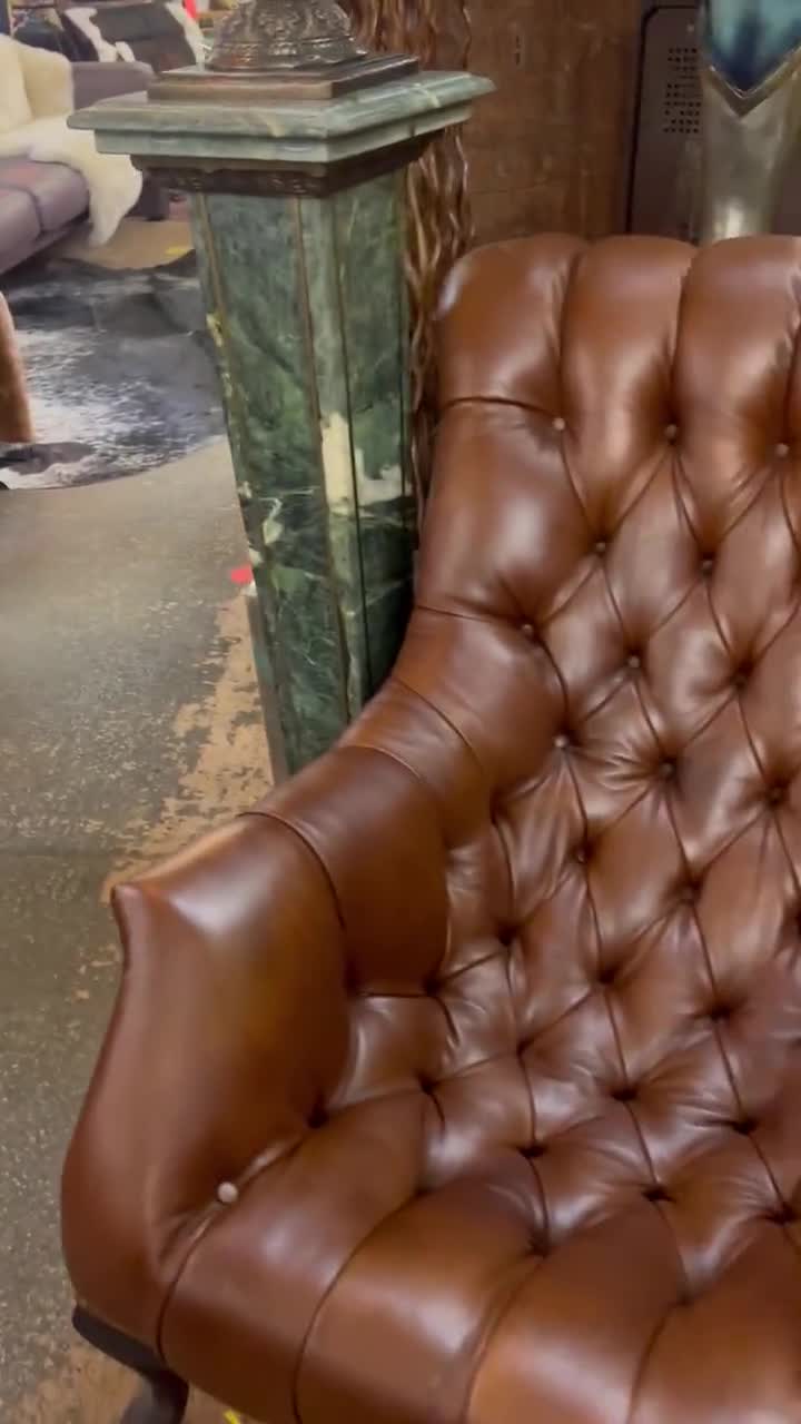 1880's Walnut Sleepy Hollow Reclining Chair with Foot Rest