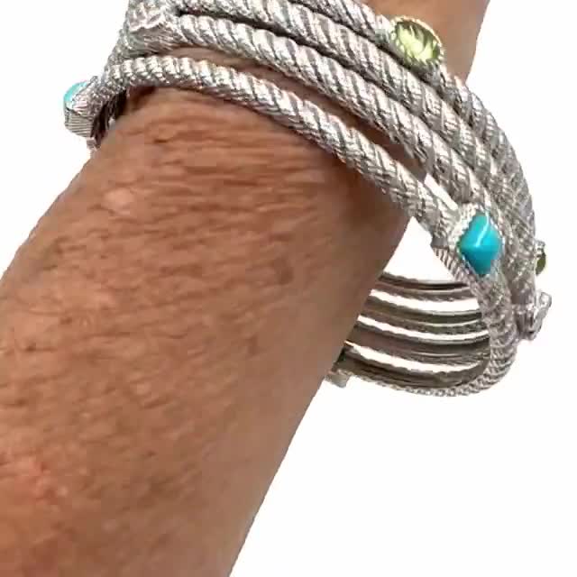JUDITH RIPKA BANGLE Bracelets Sterling Silver Turquoise