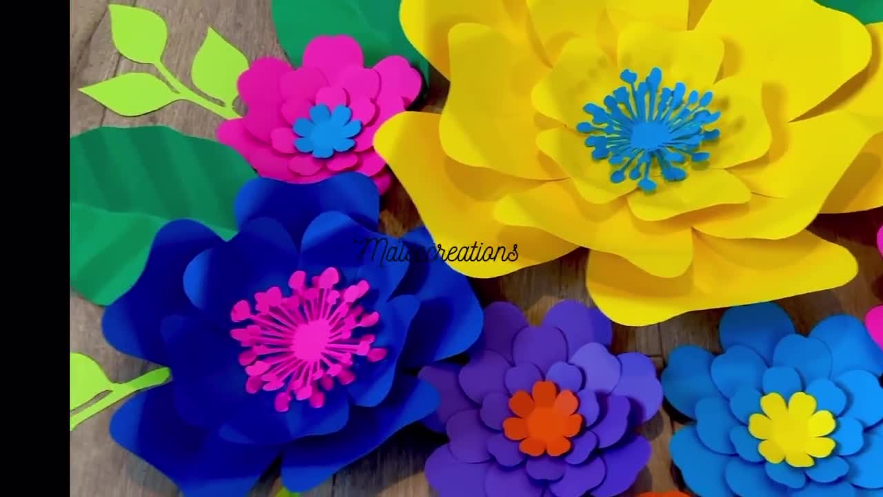 Paper Flower Wall Decor, Cinco De Mayo Decorations, Mexican Paper