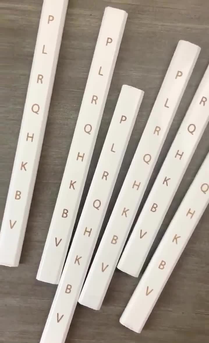 Custom Carpenter Pencil Set – 6 Engraved Carpenter Pencils with Your Quote for Woodworking video poster