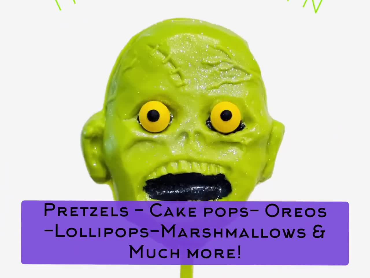 Corteza de Halloween: Delicia de pretzel de chocolate blanco (226 g) video poster