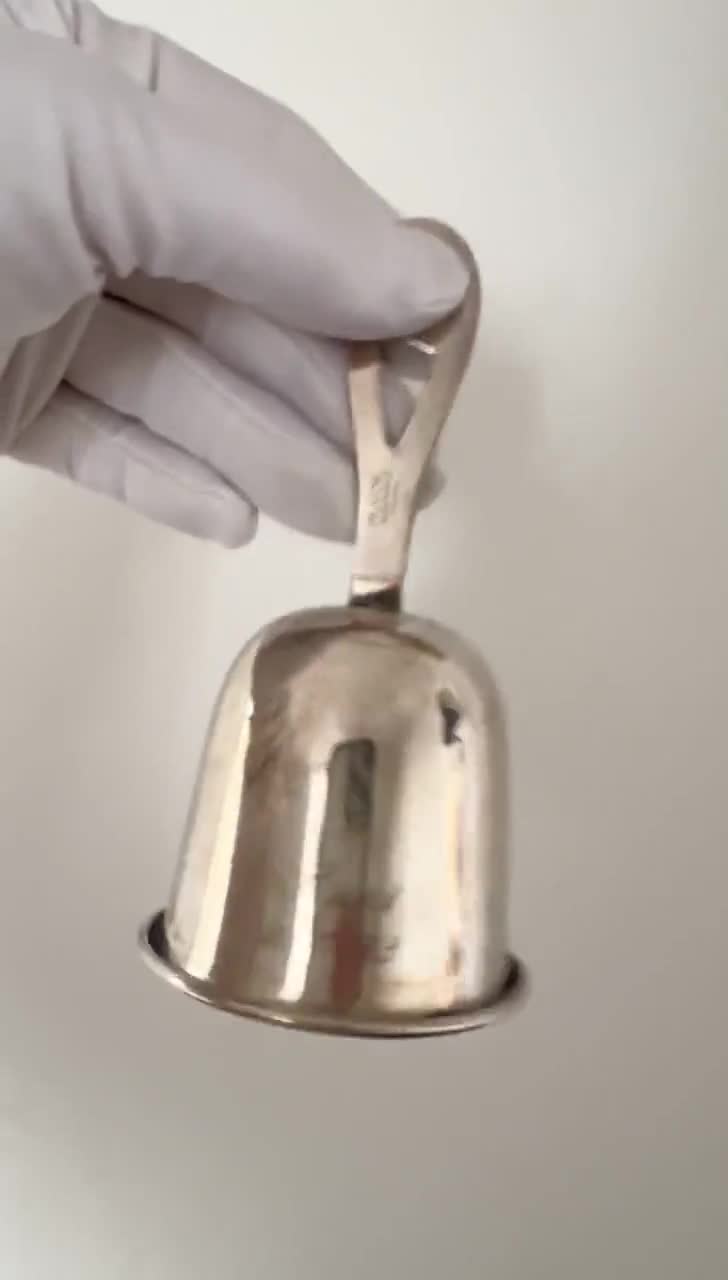 Vintage English Silver-plated Bell – Plato Sheffield – Engraved