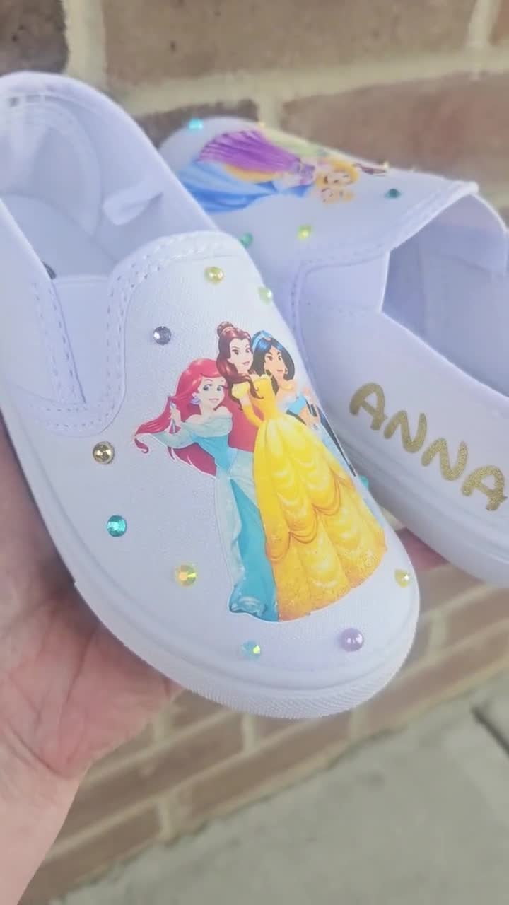 Princess Slip On Shoes Custom Disney Princess Sneakers