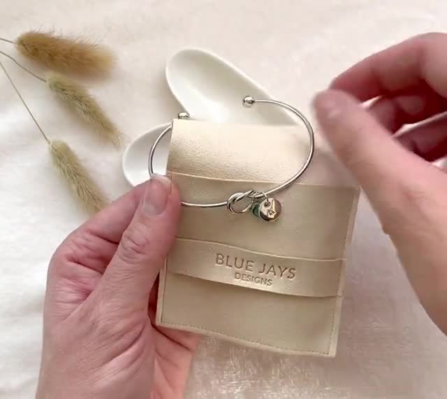 Bracciale Desideri Per Damigella D'onore - Ciondolo Cuore Argento Con Cordino Grigio - Regalo Confezionato