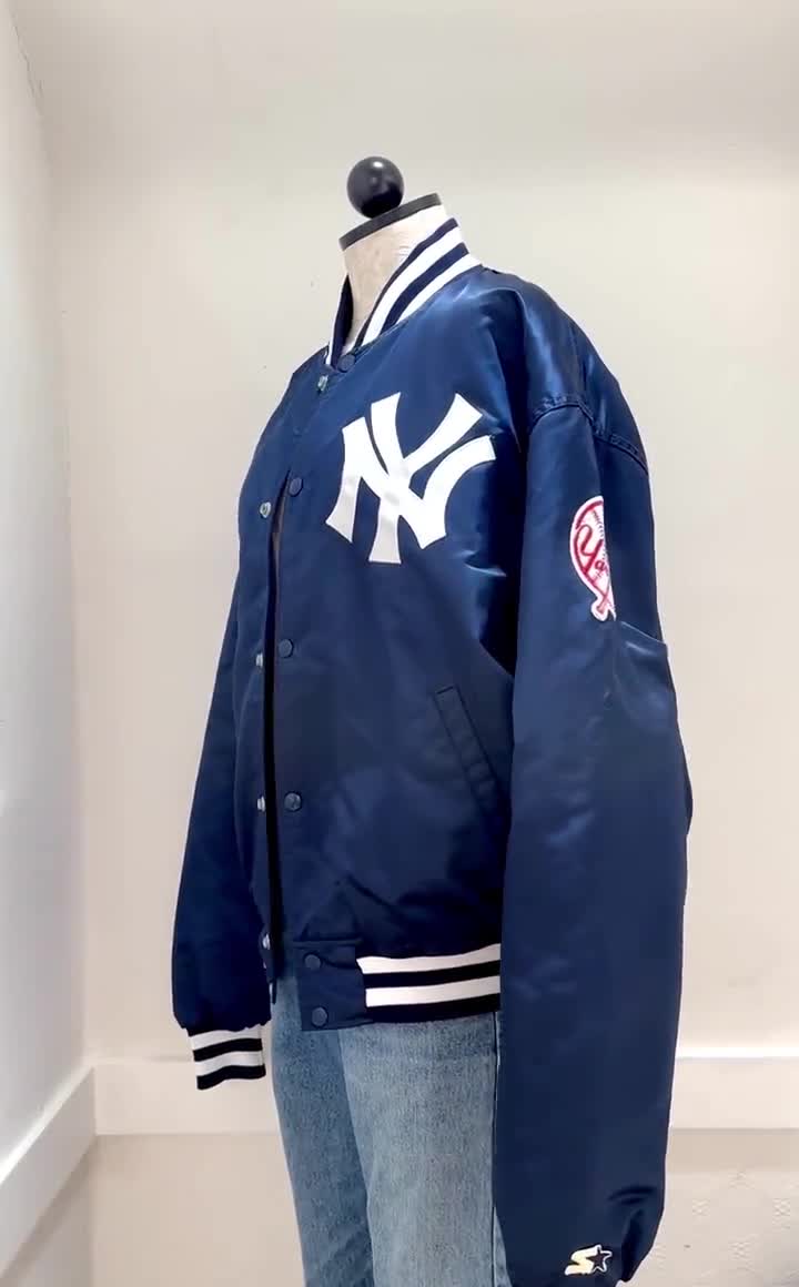 Vintage XL Late 80s NY Yankees Diamond Collection Satin Starter Jacket, Made  in USA - Etsy