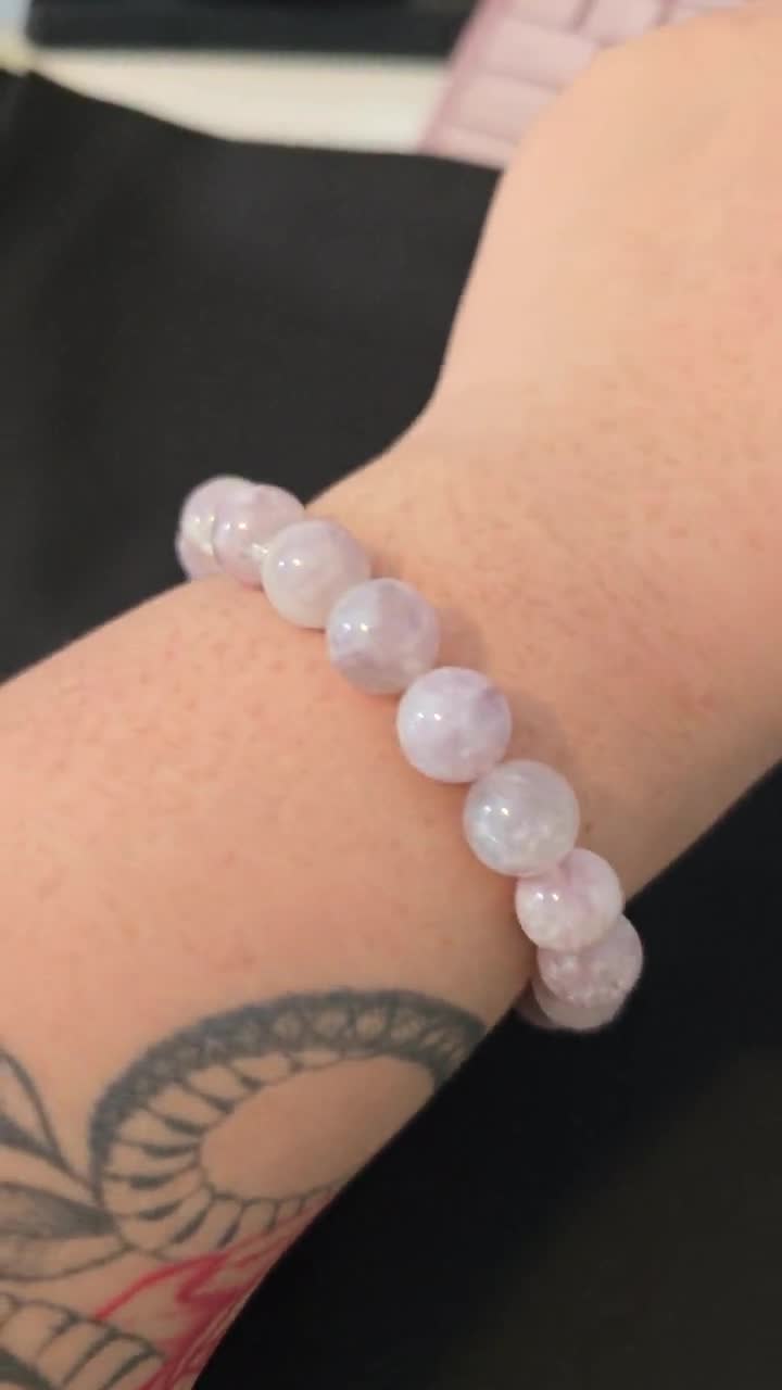 Pink Emerald Bracelet 11mm | Natural Crystal | High Quality