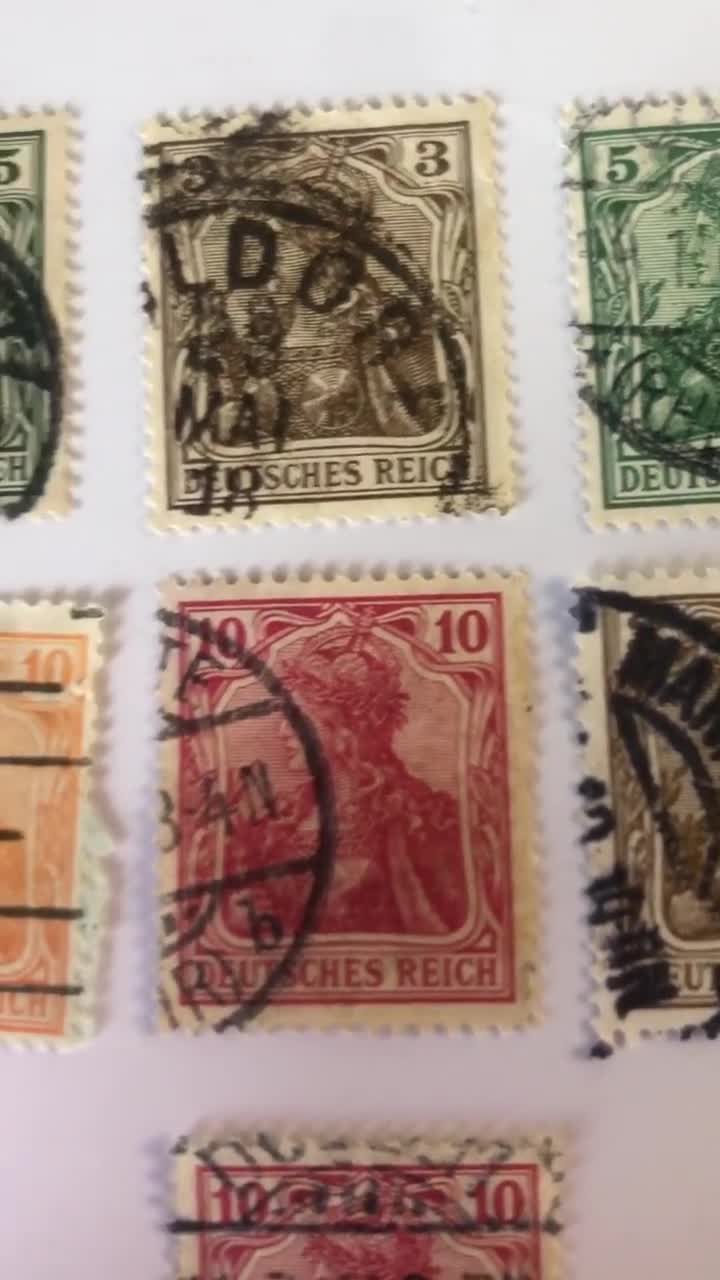ドイツ切手セット ゲルマニア 1905年から1919年 - Etsy 日本