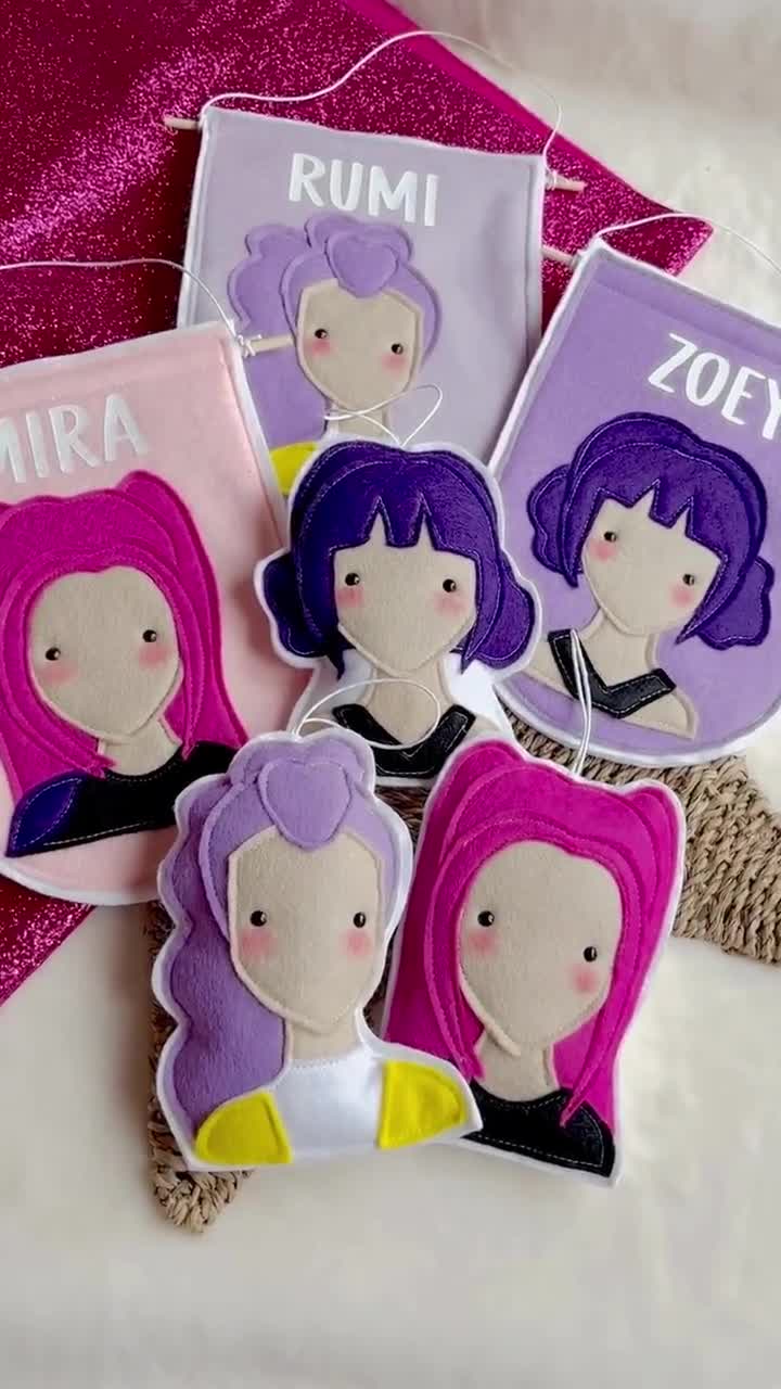 Déco Anniversaire Style Kpop Chasseurs De Démons – Kit Fête Thème Fan | Bannières Et Ballons Réutilisables | Pour Enfants Et Fans