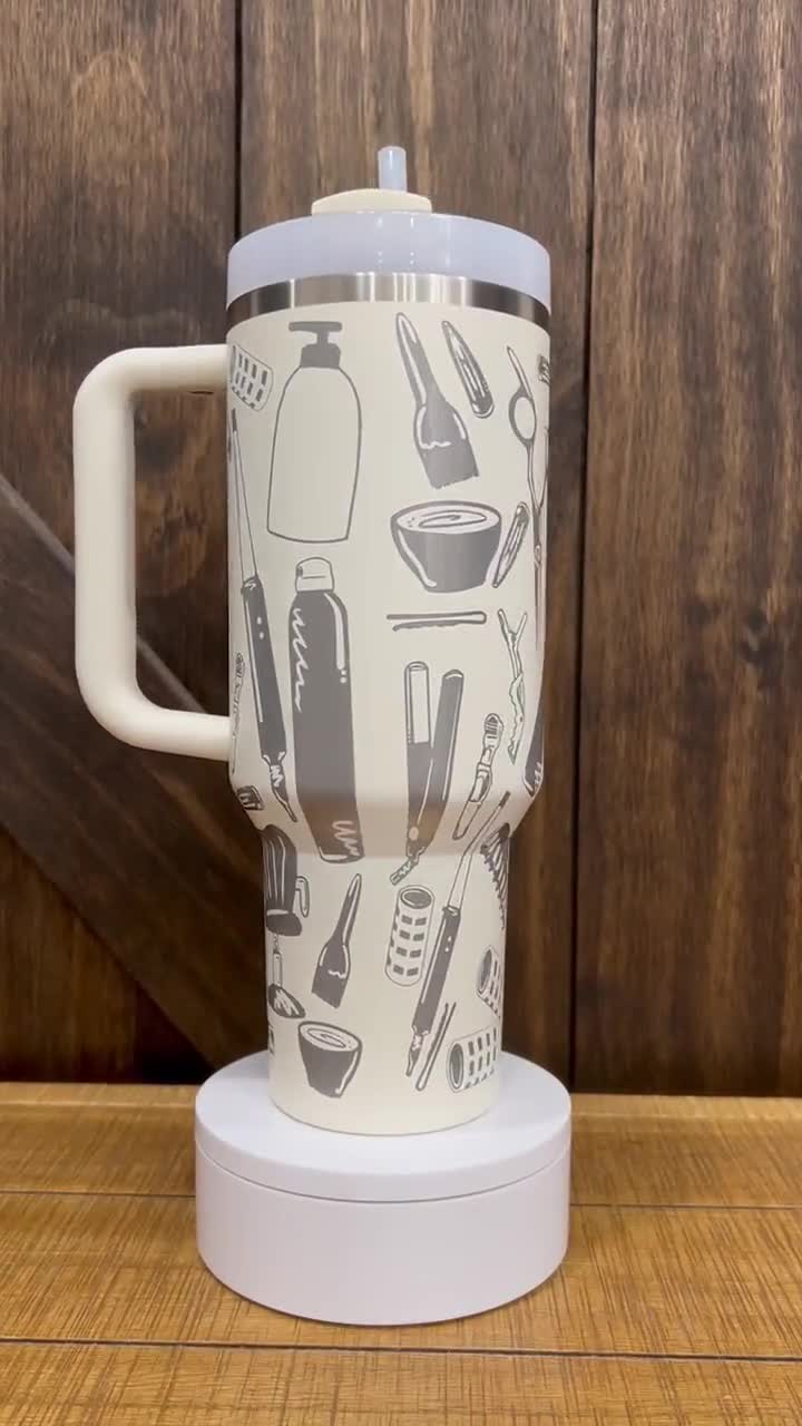 Laser Engraved Stanley 40 Oz Tumbler With Handle Hairdresser Life