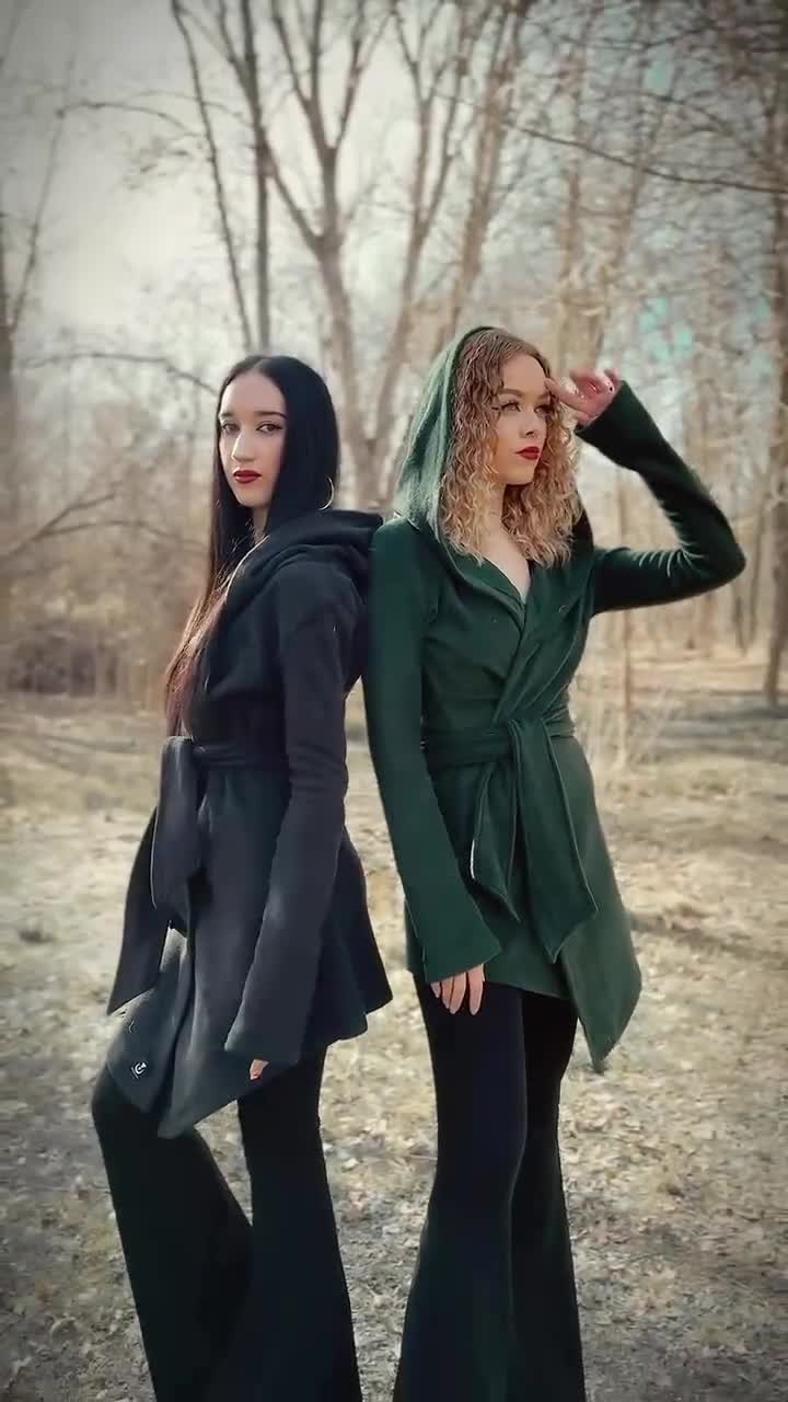 CLEARANCE Wrap Hooded Coat. Long Wrap Winter Coat. Medieval Fleece CLEARANCE Wrap Hooded Coat. Long Wrap Winter Coat. Medieval Fleece