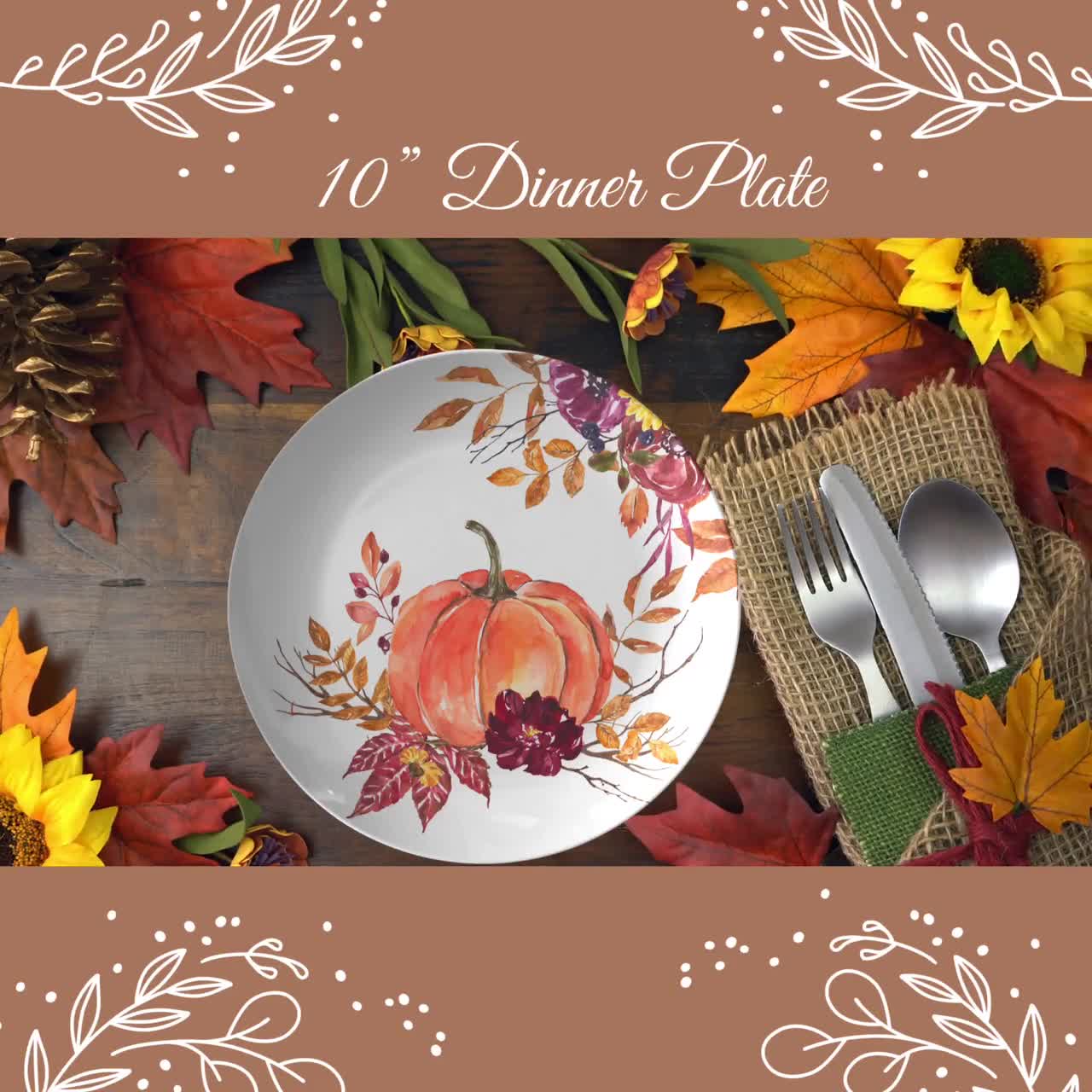 Thanksgiving hotsell dinner plates