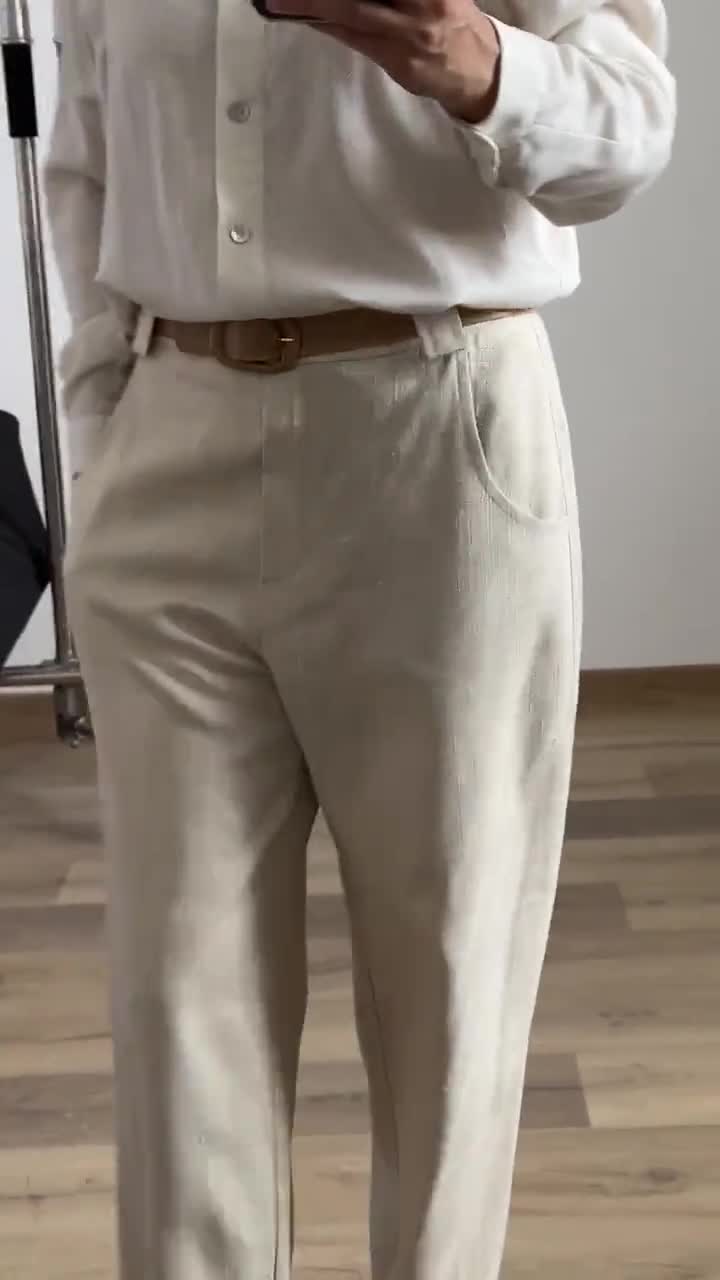 [LOW CLASSIC] / ☆ 24SS POCKET WOOL TROUSER / BEIGE org.jpg