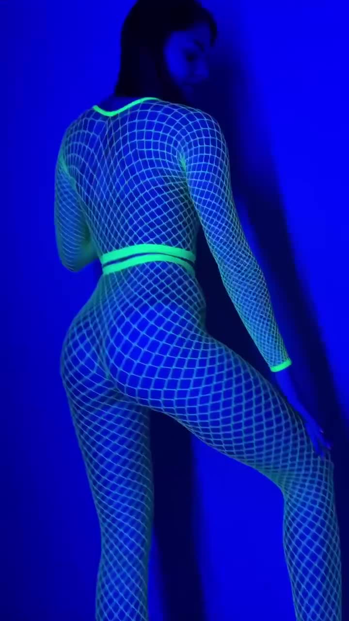 Neon Acid Fishnet Green Bodysuit Tights and Top UV Reactive in Black Light  Stockings Hosedance Outfits -  Singapore