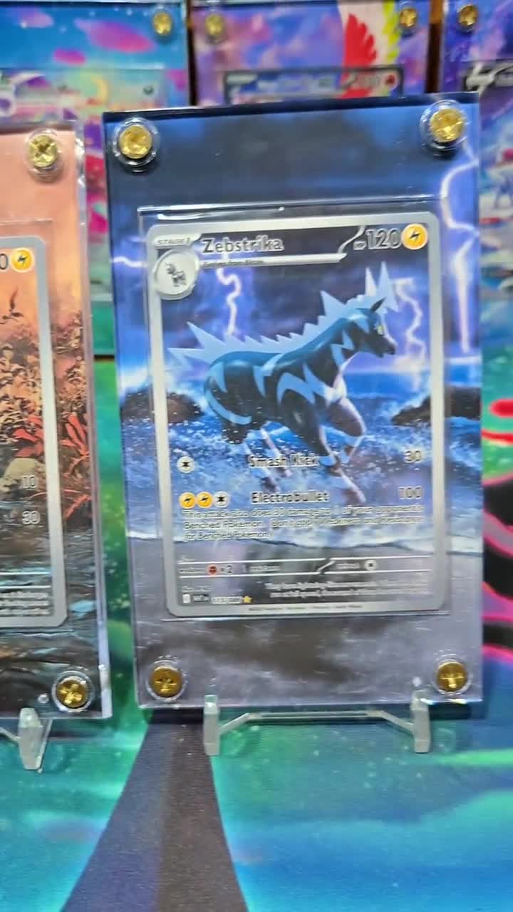 X2 Pokemon Blitzle Zebstrika 114 115 IR White Flare Extended Art