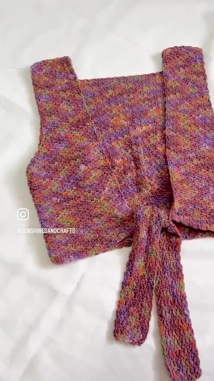 Ivy Open Back Crochet Tank Top Written Crochet Pattern - beginner friendly video poster