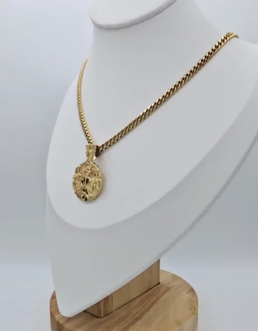 Bracciale Hiphopstylist Collana Catena Spina Di Aringhe Placcata Oro 14K - Lunghezza 16-30 Pollici, Stile Hip Hop! Dvd Goldrake