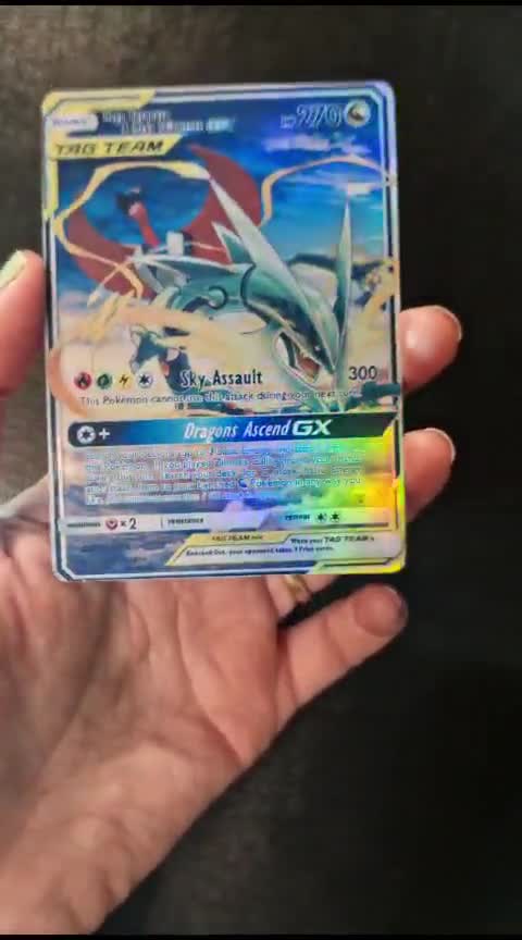 原始レックウザ メガサラマンダー タッグチーム リザードンGX EX