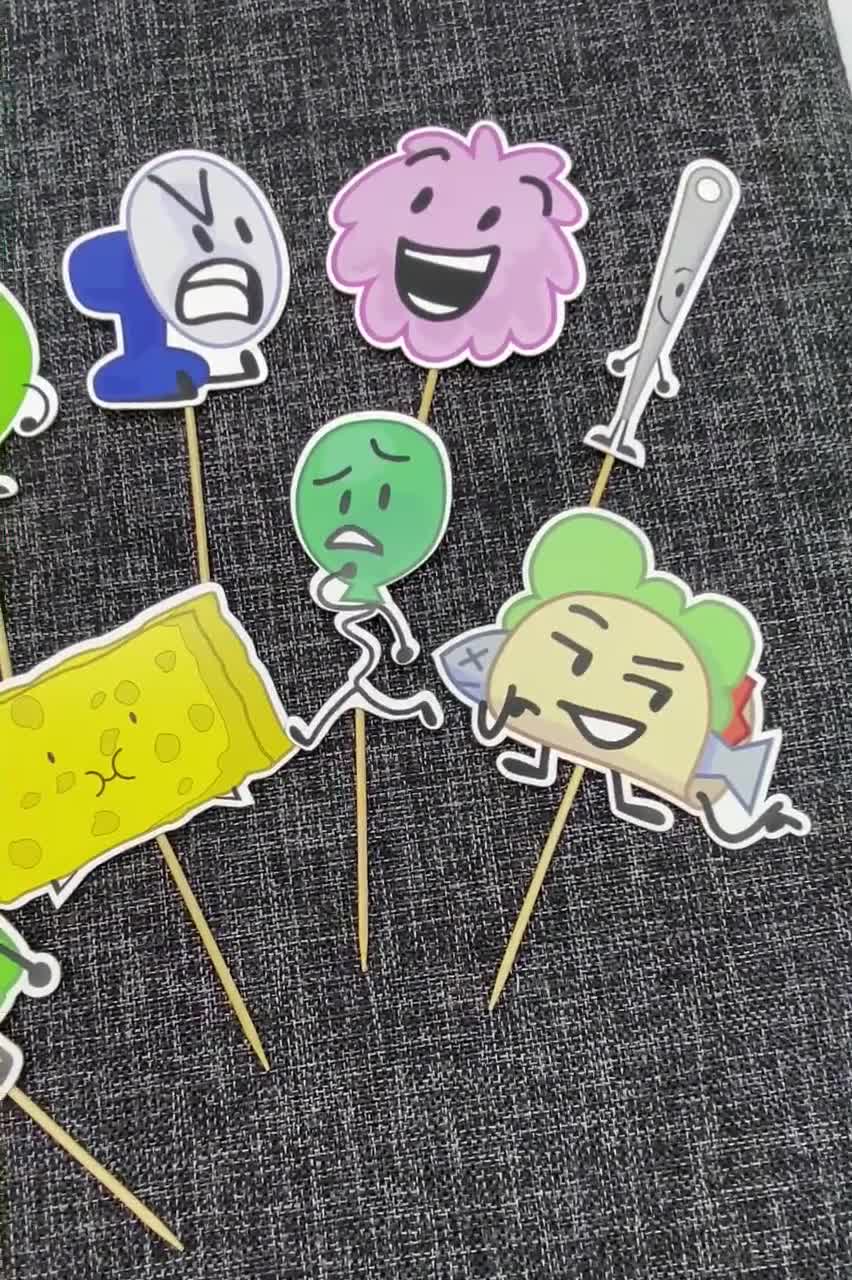 BFDI Cupcake Toppers Random Lot BFB Characters -  Portugal