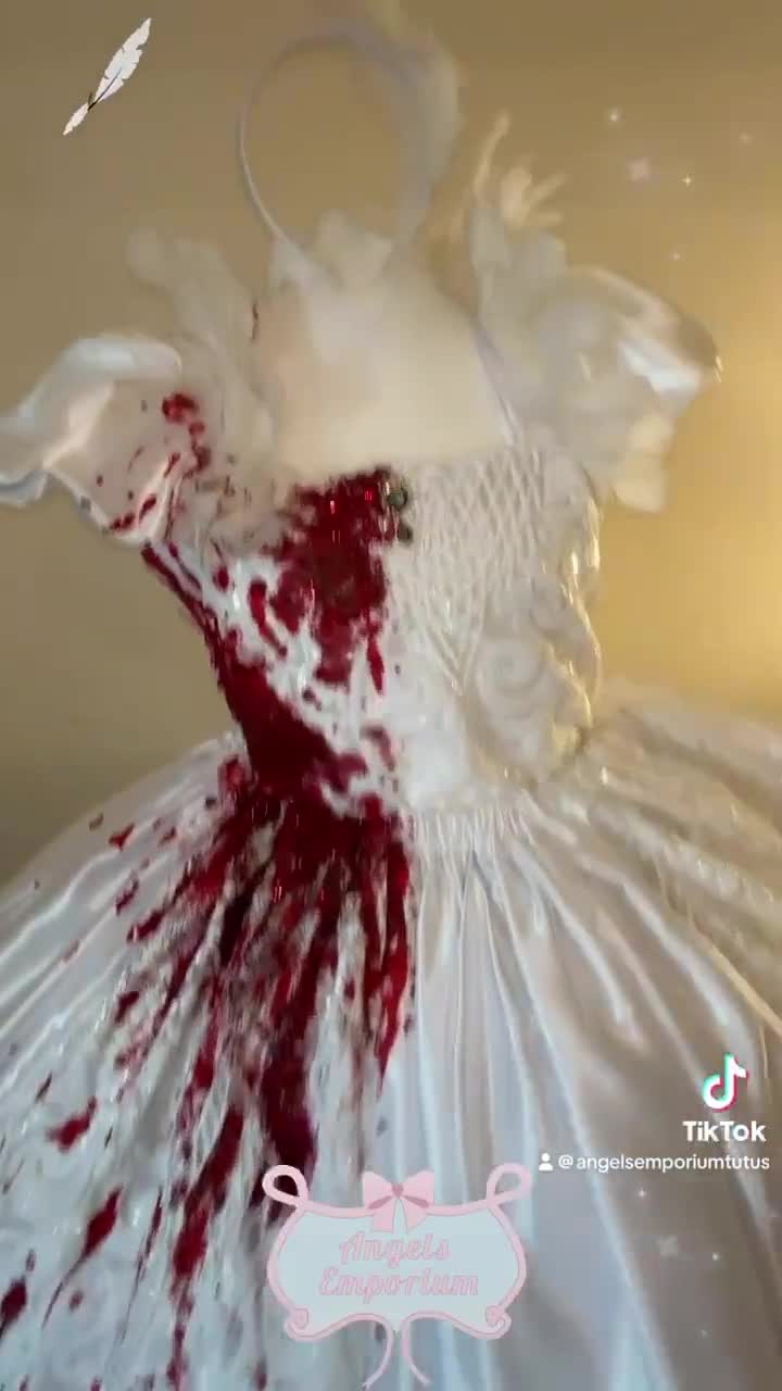 Halloween. Bella Donna Del Vampiro Assetato Di Sangue Fotografia Stock - Foto 3