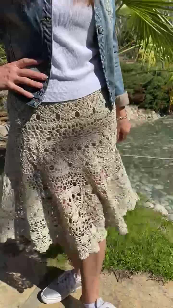 Mother Days Gift, A-line Crochet Skirt,crochet Lace Skirt Mother Days Gift, A-line Crochet Skirt,crochet Lace Skirt